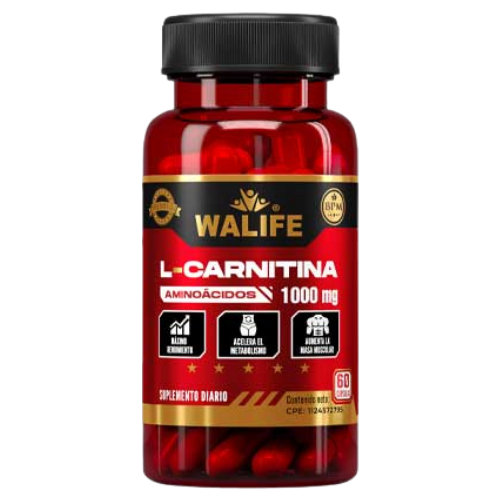 L-CARNITINA 1000MG CAP X 60 (WALIFE)